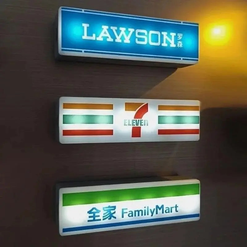 Japanese Convenience Store LED Refrigerator Magnet - Home Decor Gift