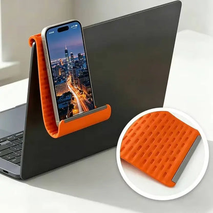 Silicone Foldable Phone Stand - Versatile Desktop Holder for Tablets and Laptops, Ergonomic Design for Ultimate Comfort and Convenience