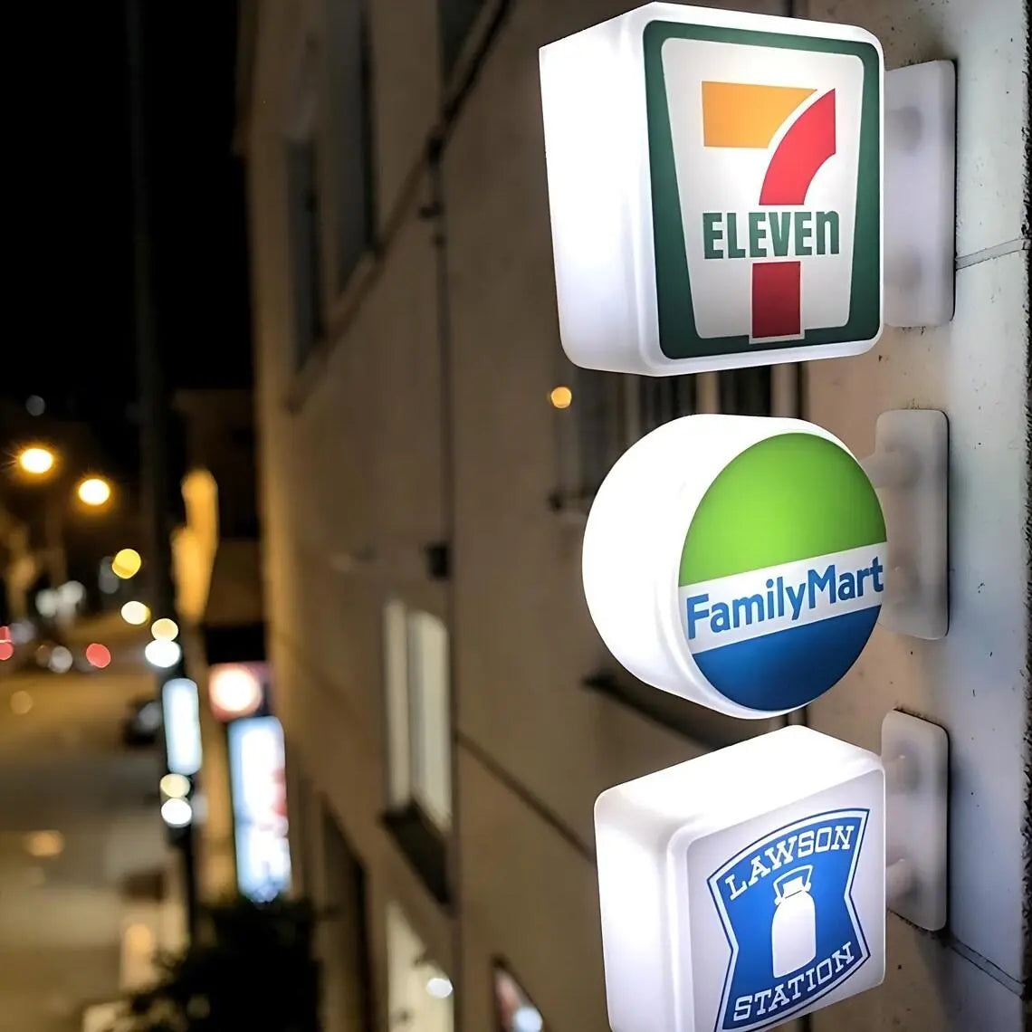 Japanese Convenience Store LED Refrigerator Magnet - Home Decor Gift