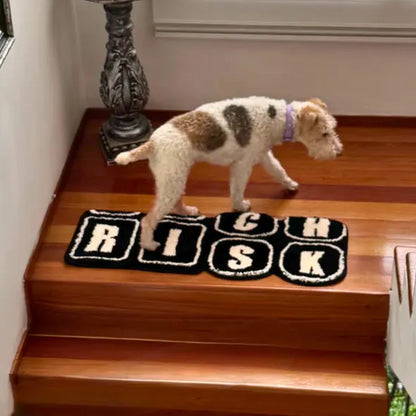 RISK Rug- Luxurious Designer Rugs for Home Decoration, Soft and Fluffy Mats for Bedroom, Living Room, and Bathroom, Non-Slip Carpets, Essential Home Decor, Cozy Christmas Gifts and Decorations