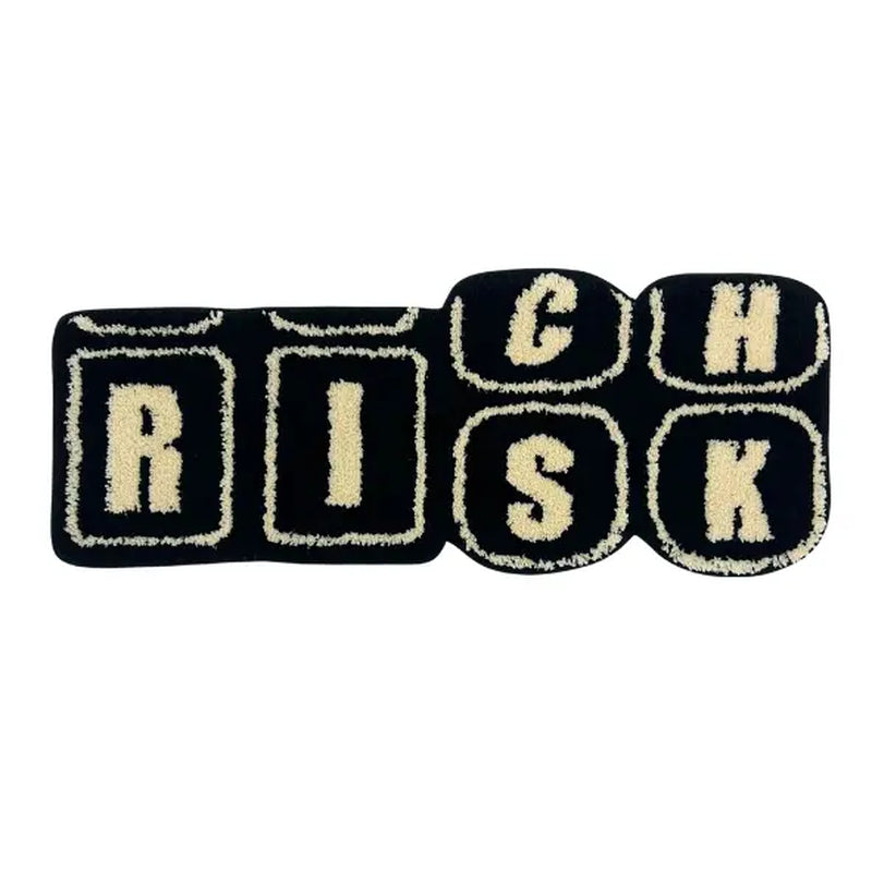 RISK Rug- Luxurious Designer Rugs for Home Decoration, Soft and Fluffy Mats for Bedroom, Living Room, and Bathroom, Non-Slip Carpets, Essential Home Decor, Cozy Christmas Gifts and Decorations