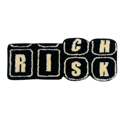 RISK Rug- Luxurious Designer Rugs for Home Decoration, Soft and Fluffy Mats for Bedroom, Living Room, and Bathroom, Non-Slip Carpets, Essential Home Decor, Cozy Christmas Gifts and Decorations