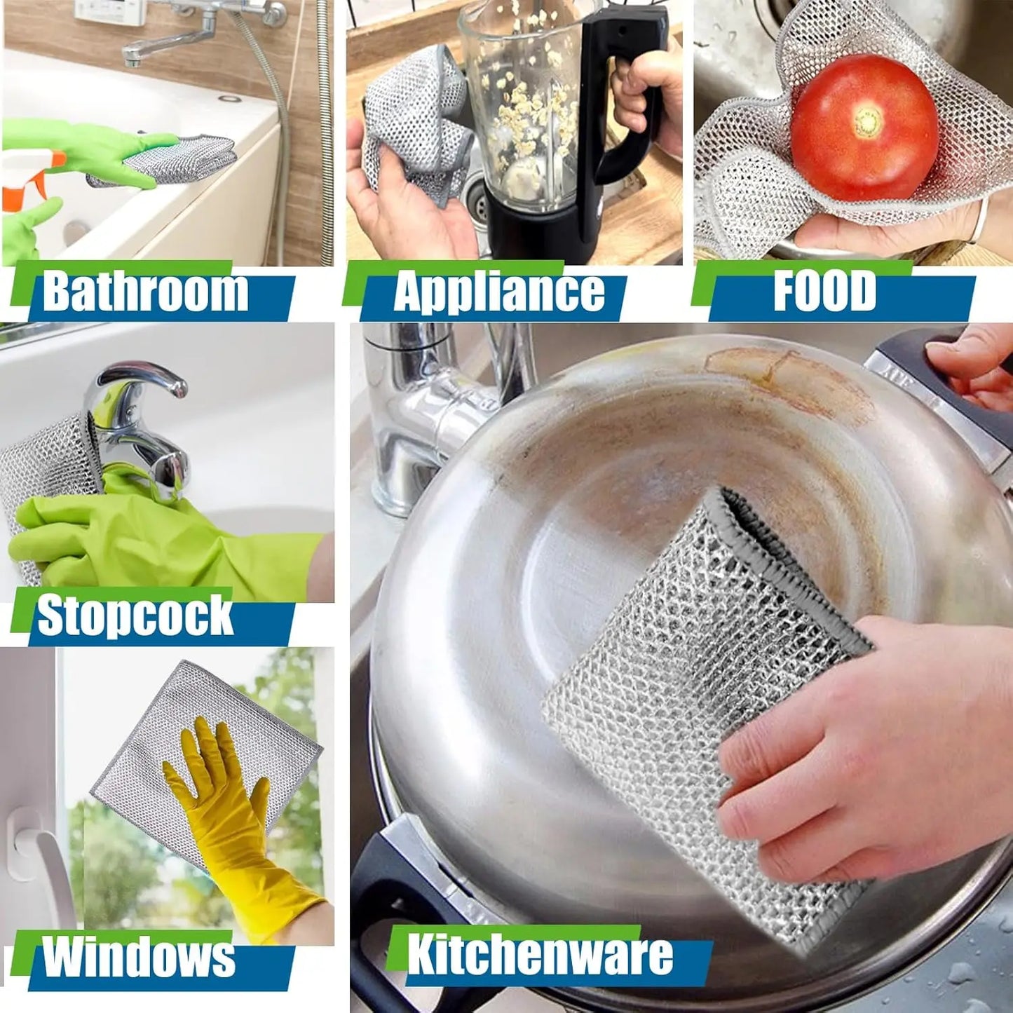 Multipurpose Microfiber Cleaning Cloth Set, 24/12 Pieces - Highly Absorbent Kitchen and Household Cleaning Rags, Ideal for Dishwashing and General Cleaning Tasks