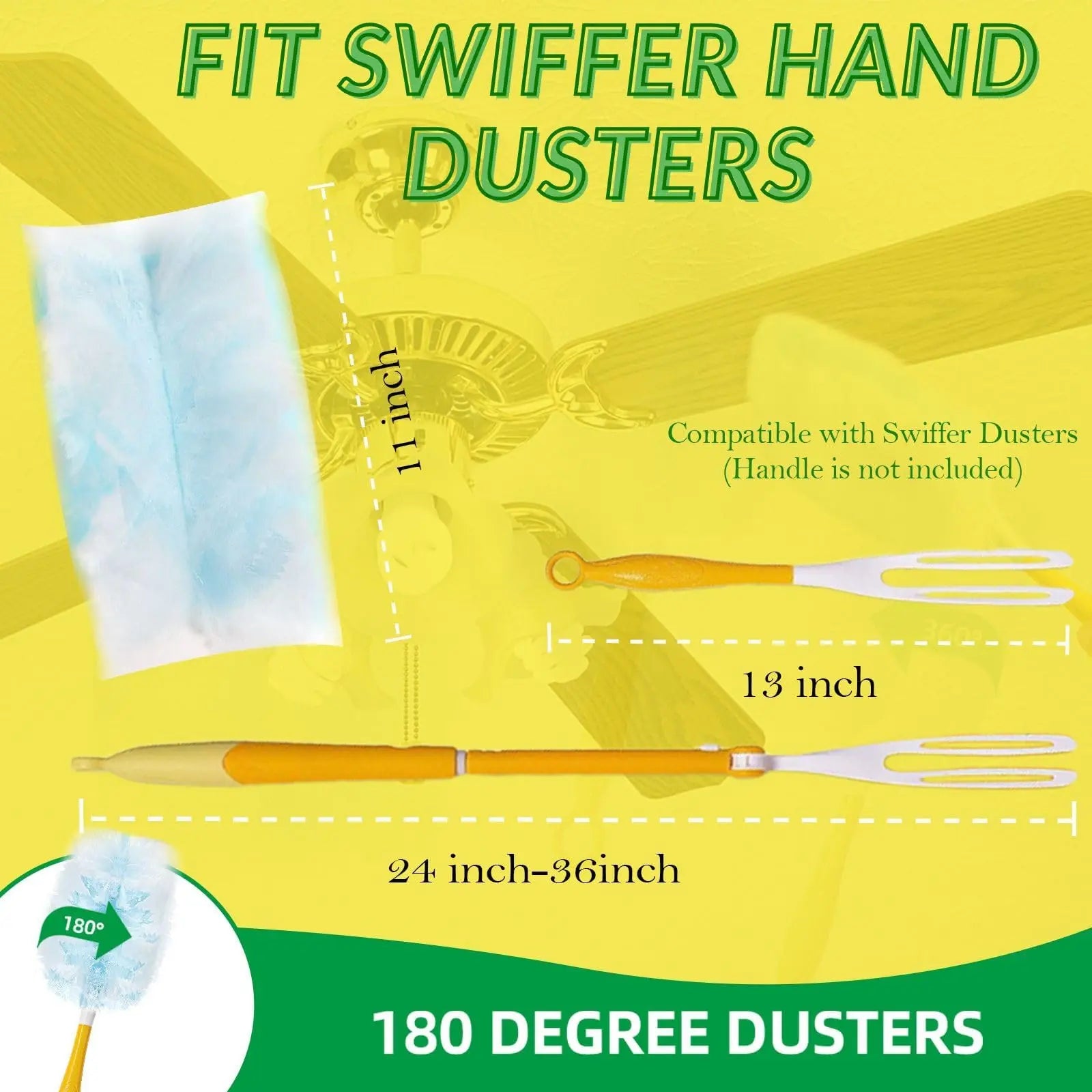 Multi-Surface Cleaning Duster Refills, 10-Pack, Versatile Cleaning Accessories for Home Spring Cleaning